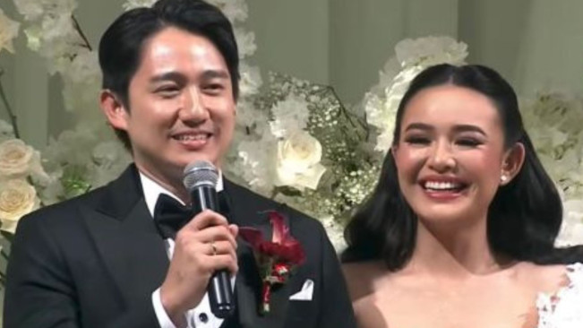 Resepsi pernikahan Amanda Manopo dan Kenny Austin. [TikTok]
